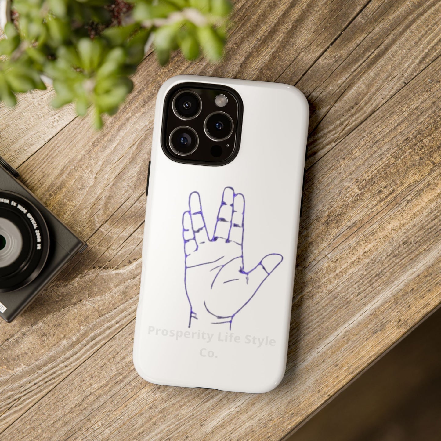 Vulcan Hand Gesture Phone Case - Geeky Tough Cases for Star Trek Fans