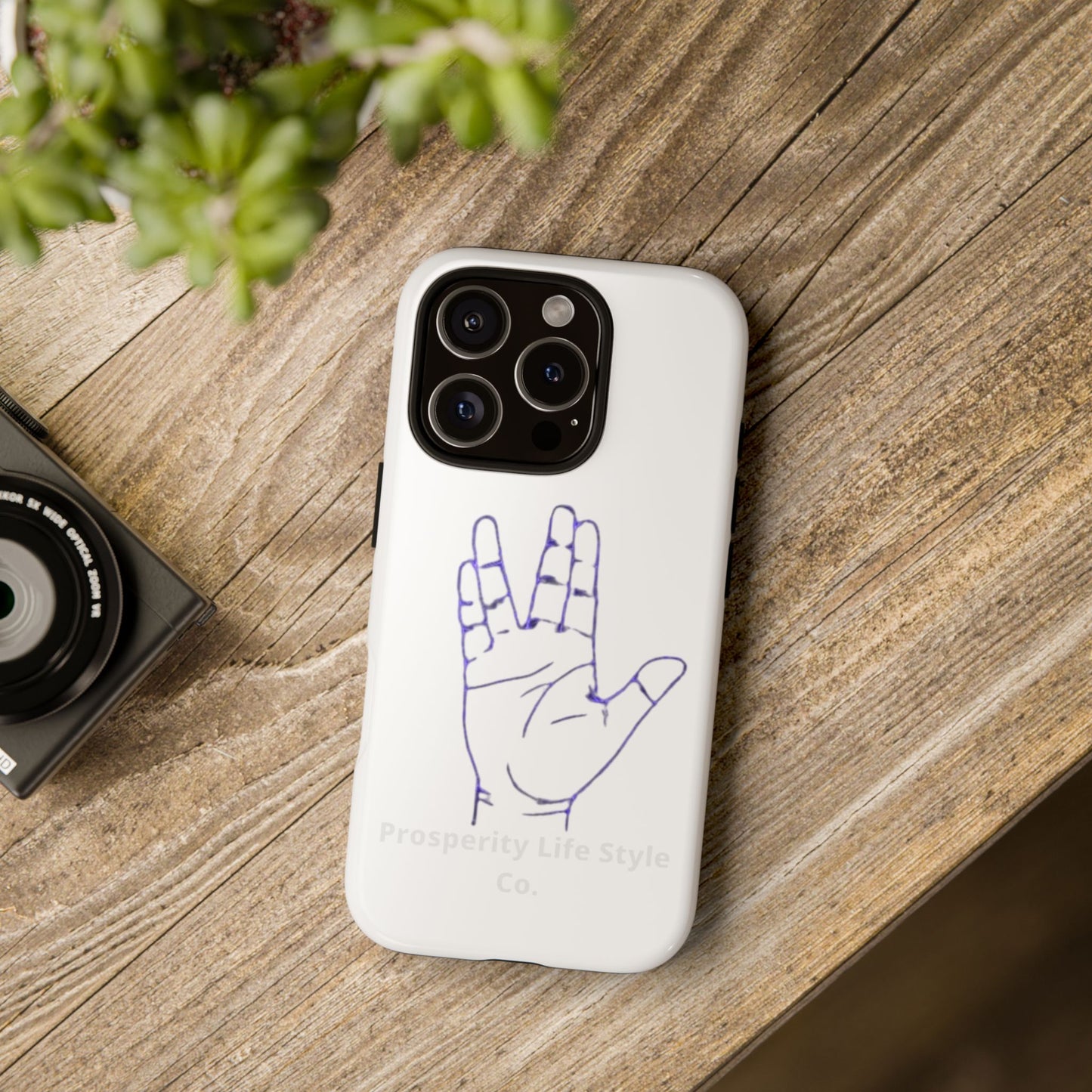 Vulcan Hand Gesture Phone Case - Geeky Tough Cases for Star Trek Fans