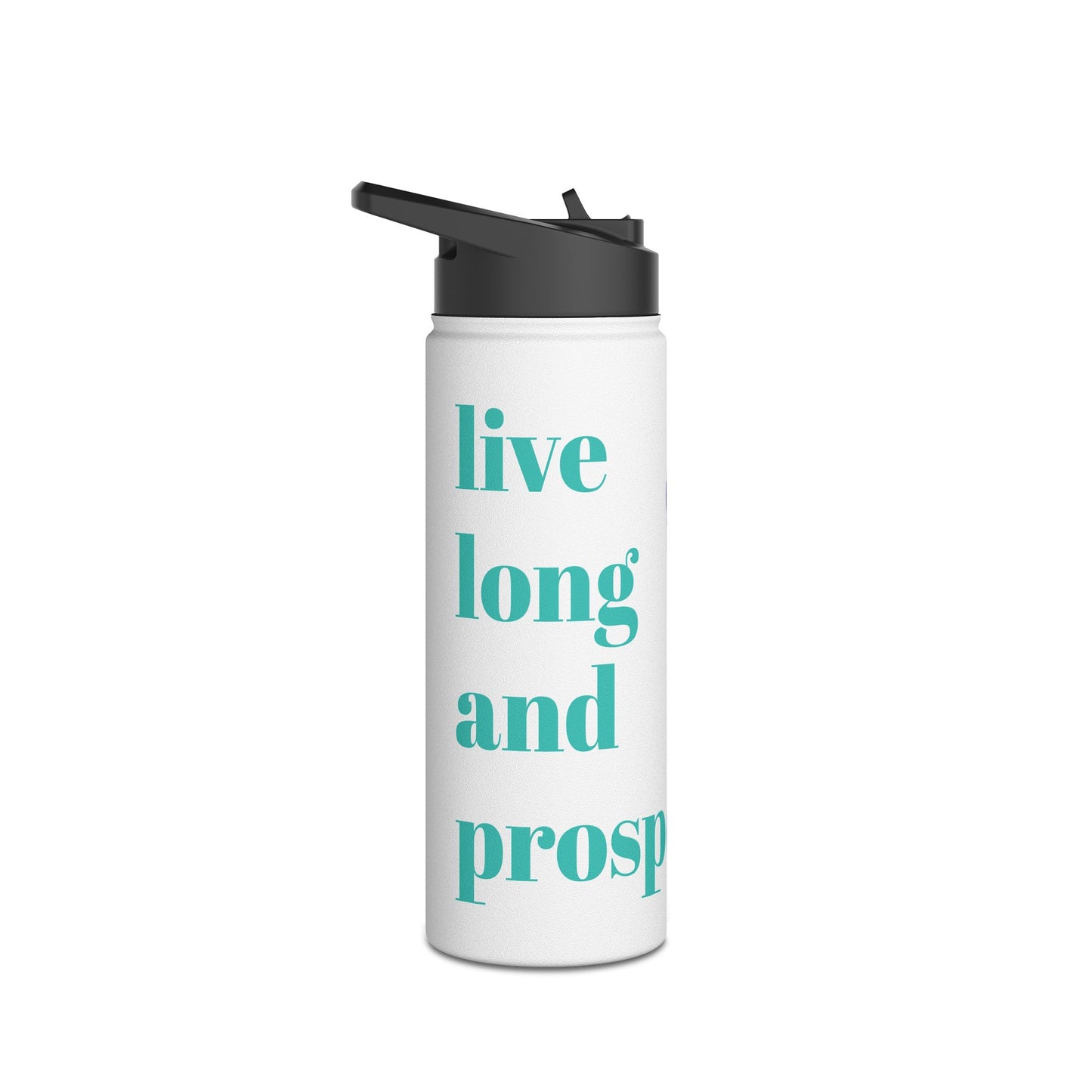 Inspirational Stainless Steel Water Bottle - Live Long and Prosper