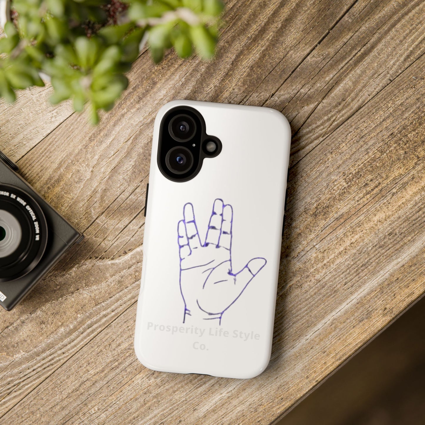 Vulcan Hand Gesture Phone Case - Geeky Tough Cases for Star Trek Fans