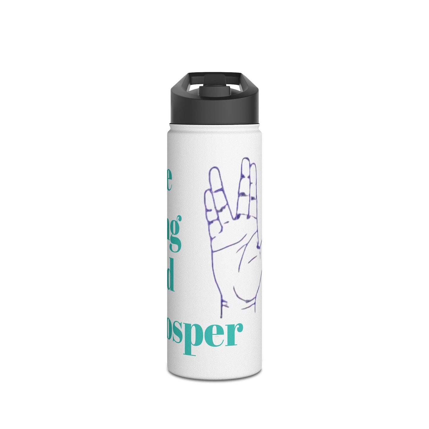 Inspirational Stainless Steel Water Bottle - Live Long and Prosper