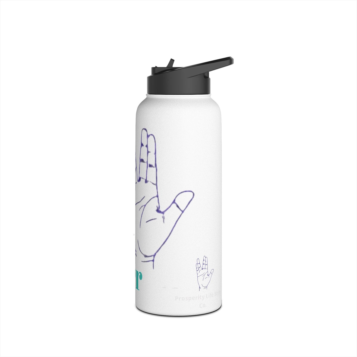 Inspirational Stainless Steel Water Bottle - Live Long and Prosper