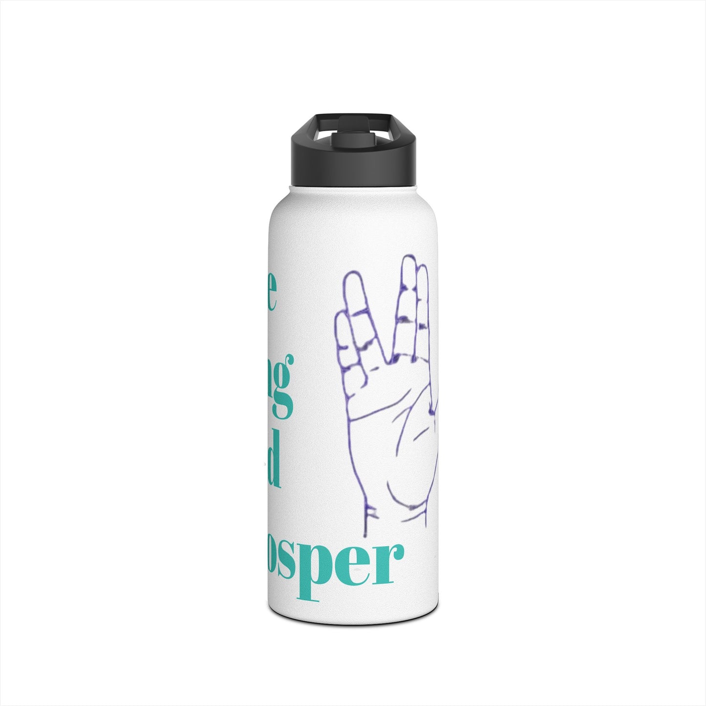 Inspirational Stainless Steel Water Bottle - Live Long and Prosper
