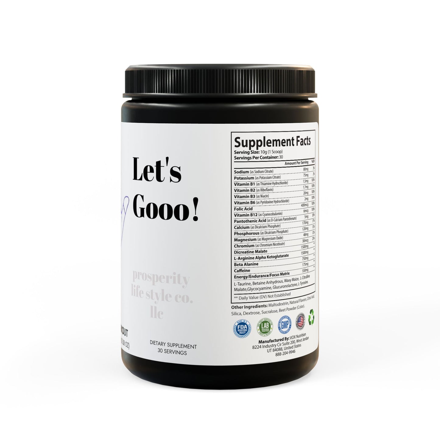Pre-Workout Supplement, Watermelon (300g, 10.58oz)