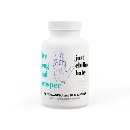 Ashwagandha and Black Pepper Supplement (60 capsules)