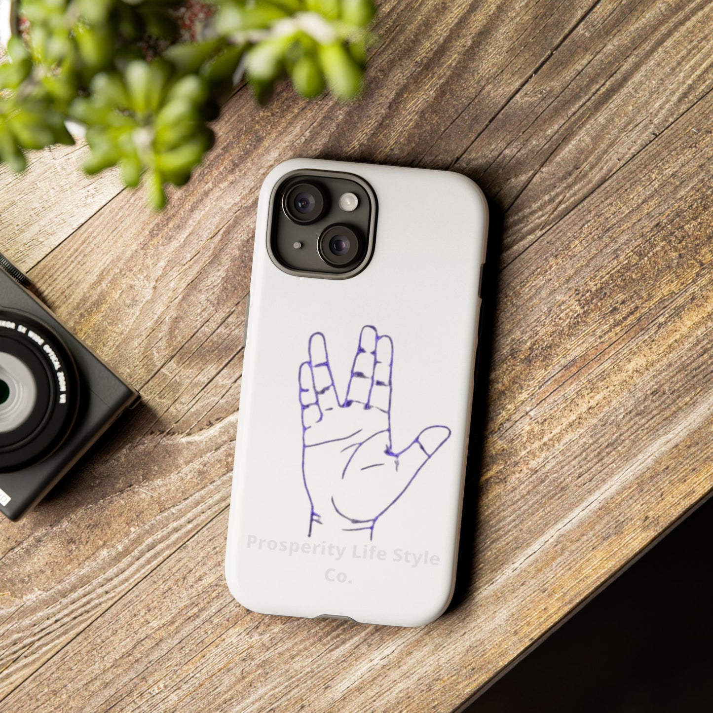 Vulcan Hand Gesture Phone Case - Geeky Tough Cases for Star Trek Fans