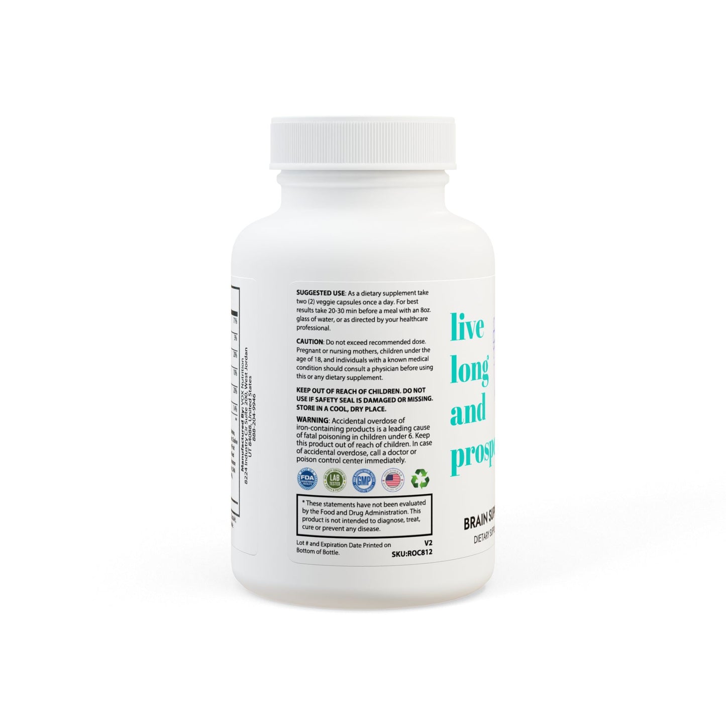 Brain Support Complex Supplement (60 Capsules)