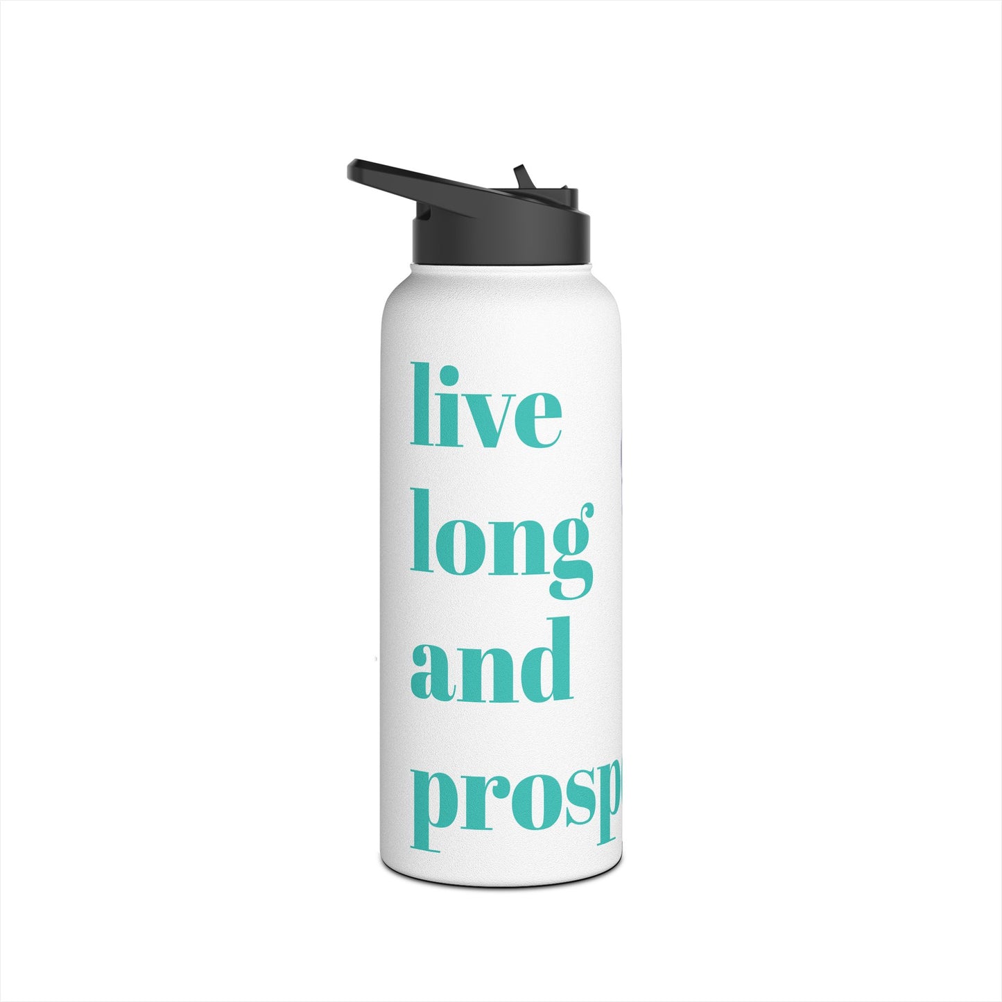 Inspirational Stainless Steel Water Bottle - Live Long and Prosper