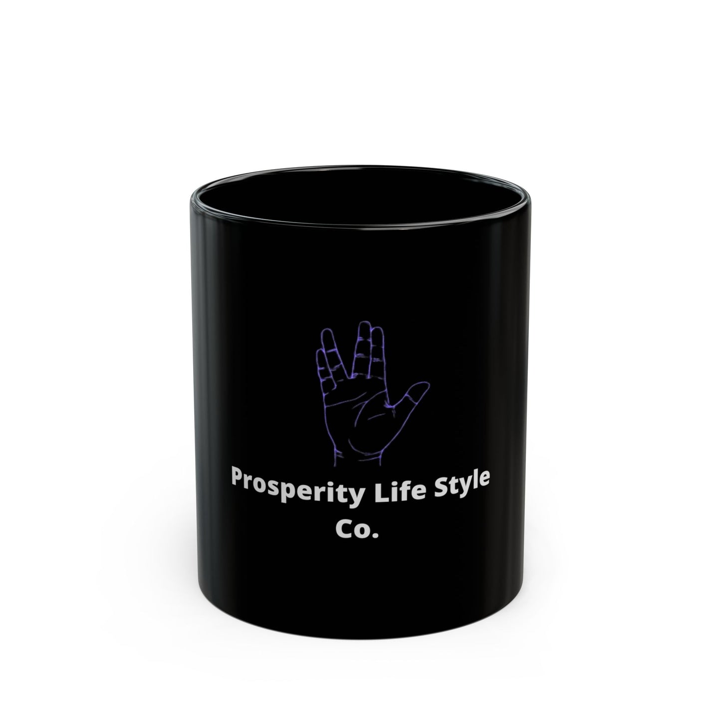 Prosperity Black Mug | Perfect for tik tok live morning coffee!