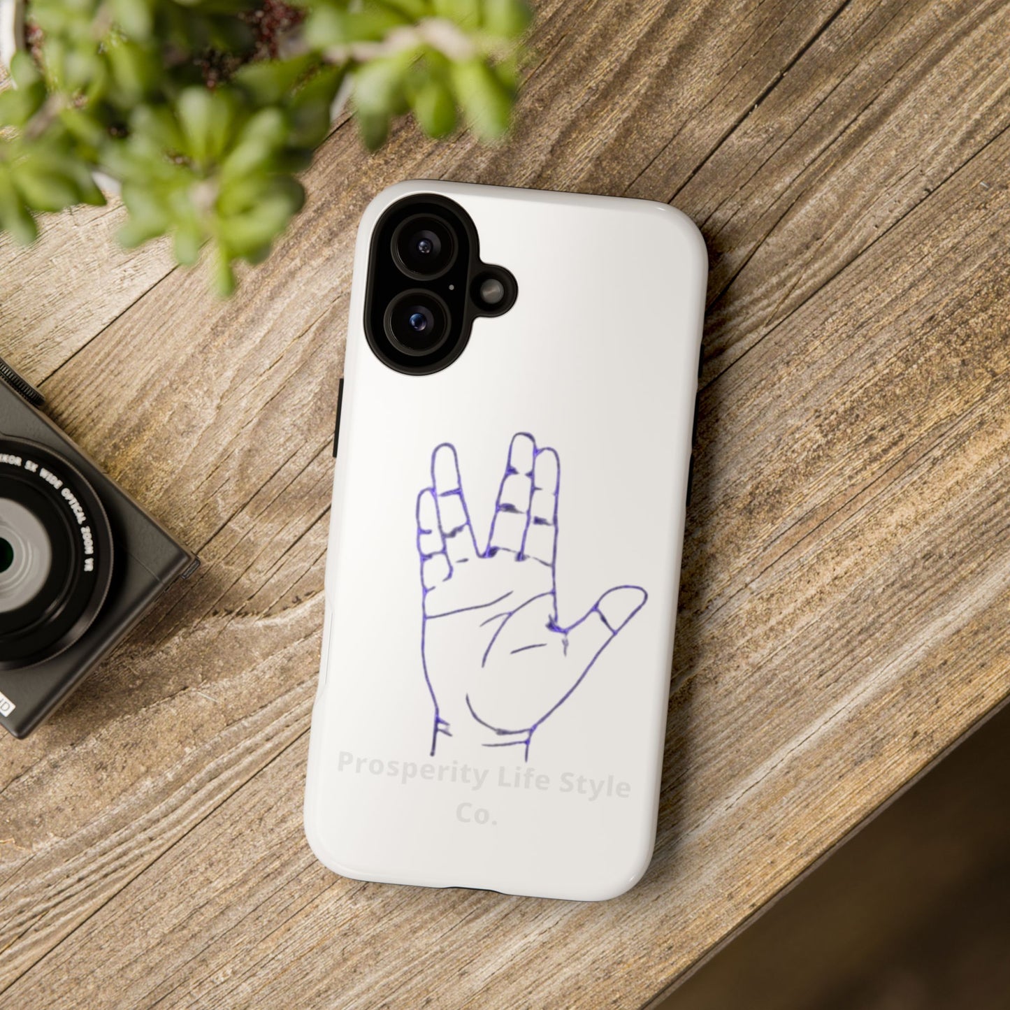 Vulcan Hand Gesture Phone Case - Geeky Tough Cases for Star Trek Fans