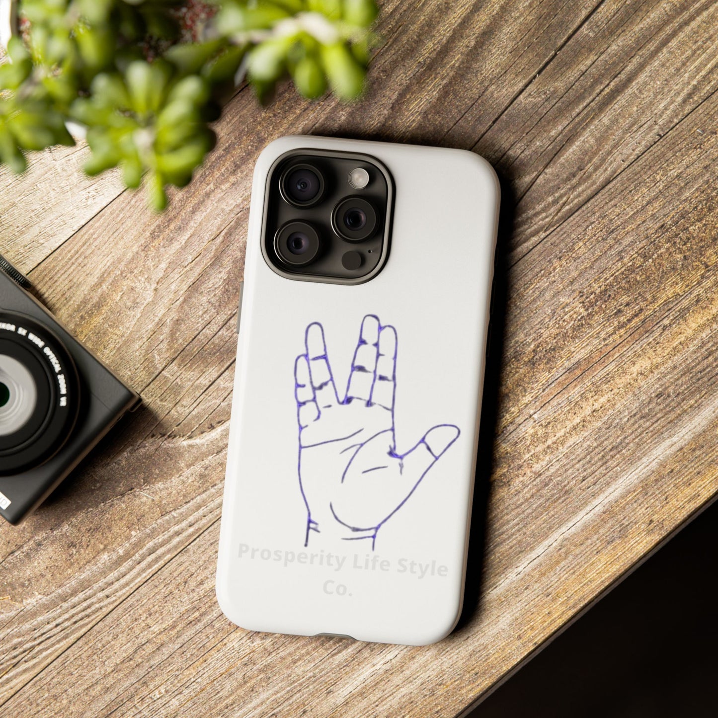 Vulcan Hand Gesture Phone Case - Geeky Tough Cases for Star Trek Fans