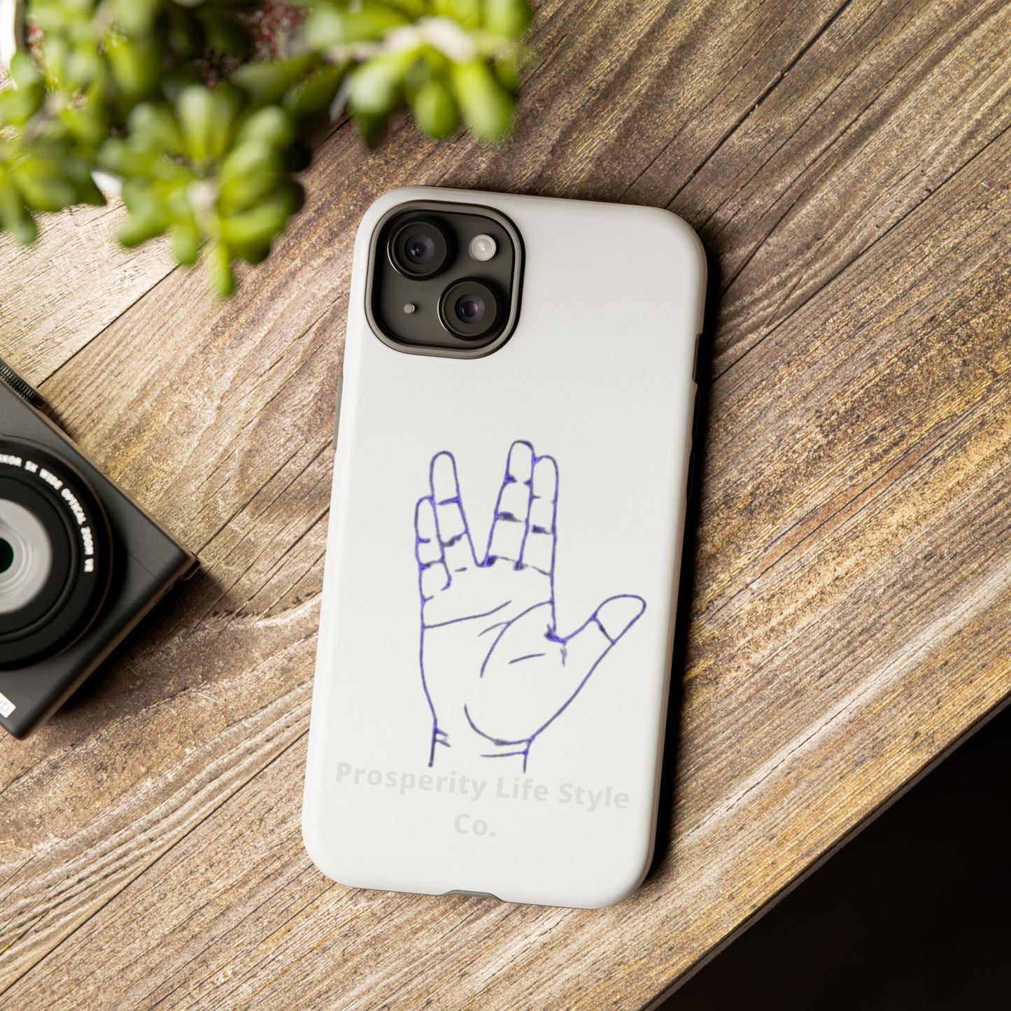 Vulcan Hand Gesture Phone Case - Geeky Tough Cases for Star Trek Fans