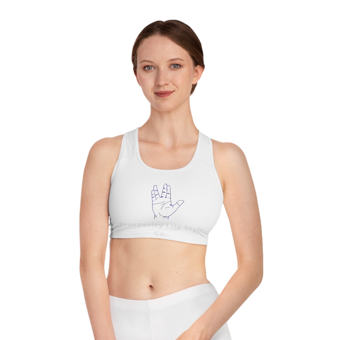 Prosperity Life Style Co. Sports Bra - Motivational Activewear for Yoga & Fitness